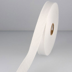 Cotton Webbing 30mm White (15m roll)