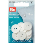 Boutons Lingerie 19mm - en fibre naturelle (12 boutons)