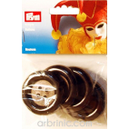 Plastic Buttons 50mm - Black (4 pieces)