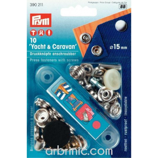 Press fasteners Hard Materials with tool (x10)