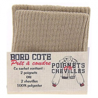 Poignets ou Chevilles Prêt à coudre Beige