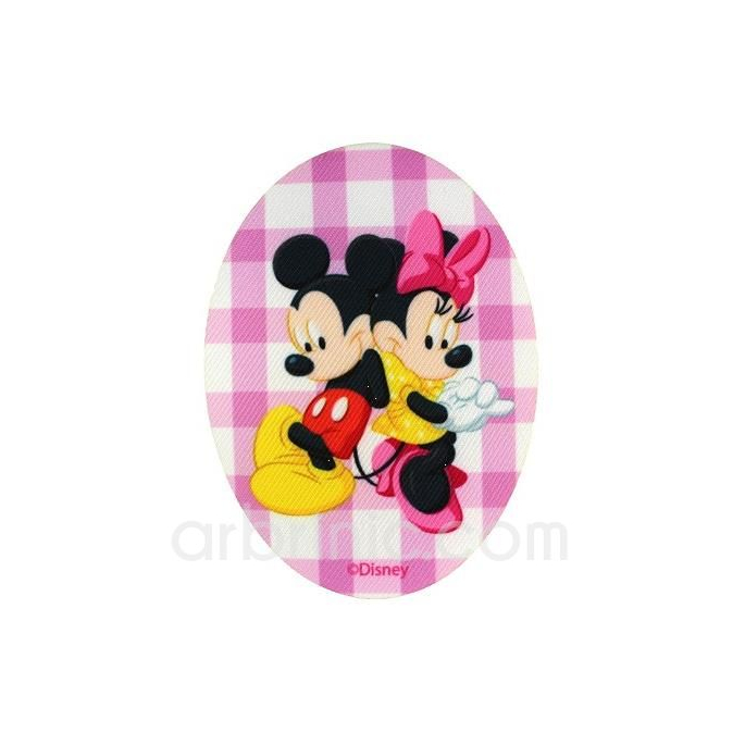 Iron-on printed Patch Mickey Minnie