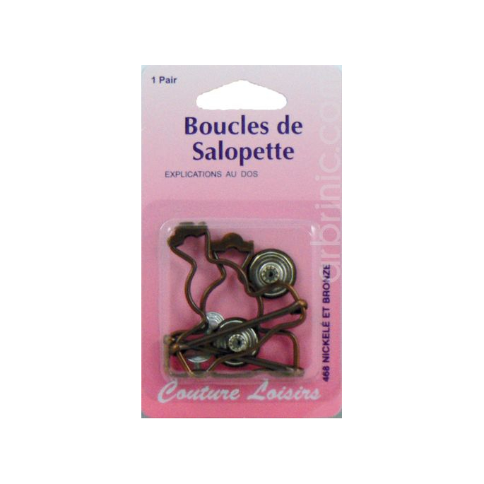 Boucles pour salopette 40mm Bronze (x2)