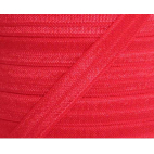 Shinny Fold Over Elastic Oekotex 15mm Red (by meter)