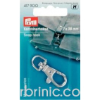 Snap hook 7x38mm Silver