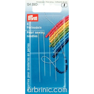 Pearl sewing beading Needles Size 10-12 PRYM (x4)