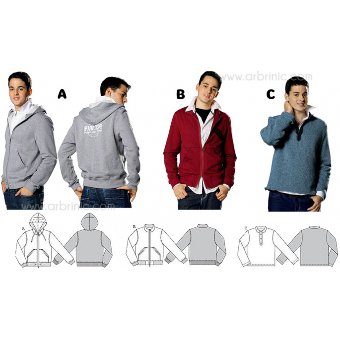 Burda Young 7734 Hoodies & T-shirt Pattern