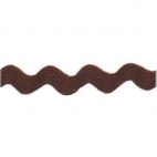 Croquet zigzag 6mm Marron (bobine 50m)