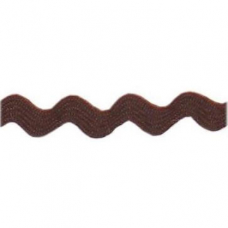 Croquet zigzag 6mm Marron (bobine 50m)