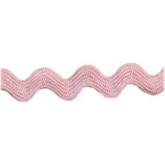 Croquet zigzag 6mm Rose (bobine 50m)