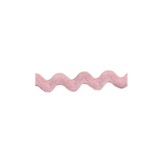 Croquet zigzag 6mm Rose (bobine 50m)