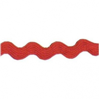 Croquet zigzag 6mm Rouge (bobine 50m)