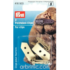 Fur Clips beige (x2)