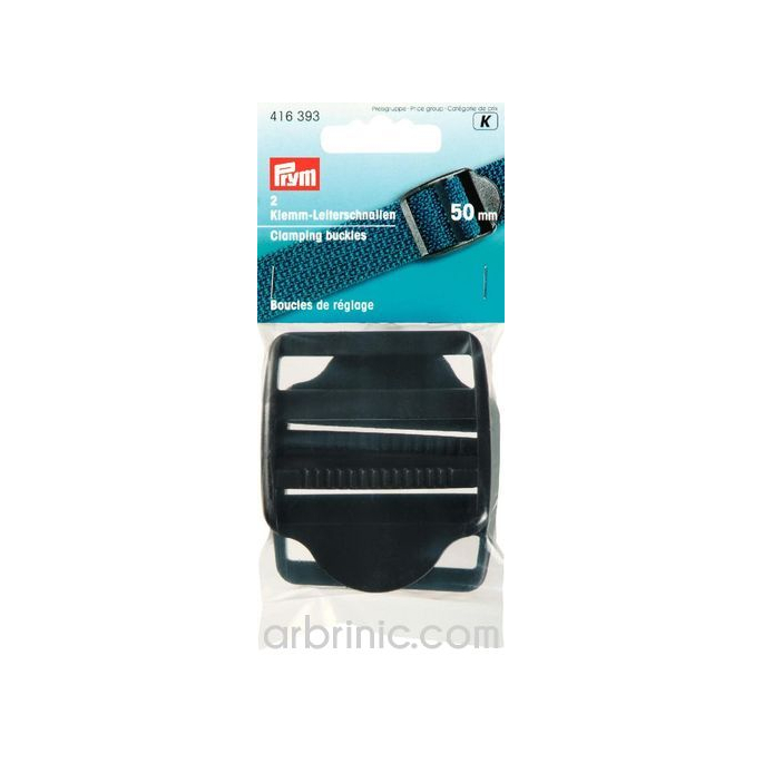 Clamping Buckles Plastic PRYM 50mm (x2)