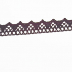 Dentelle 100% coton 15mm Noir (au mètre)