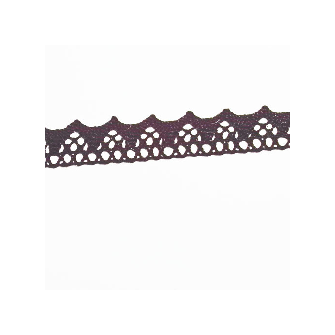 Lace ribbon 100% cotton 15mm Black (by meter)