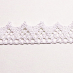 Dentelle 100% coton 8mm Blanc (au mètre)