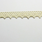 Lace ribbon 100% cotton 15mm Eggshell (by meter)