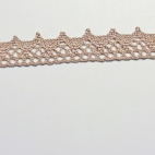 Dentelle 100% coton 15mm Taupe (au mètre)