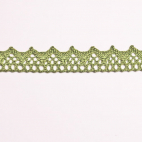 Lace ribbon 100% cotton 15mm Khaki (by meter)