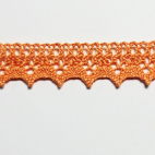 Lace ribbon 100% cotton 15mm Salmon (by meter)