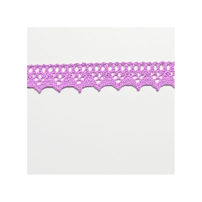 Lace ribbon 100% cotton 15mm Lilac (by meter)