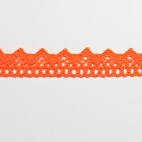 Lace ribbon 100% cotton 15mm Orange (by meter)