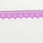 Dentelle 100% coton 8mm Mauve (au mètre)