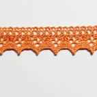 Lace ribbon 100% cotton 8mm Salmon (by meter)