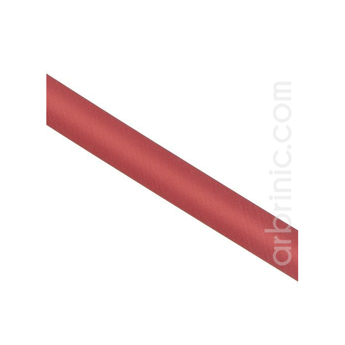 Satin Bias Binding 20mm Terracotta Pink (by meter)