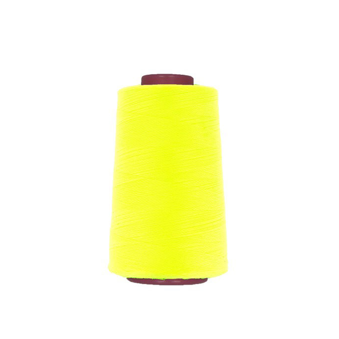 Polyester Serger and sewing Thread Cone (4573m) Neon Yellow