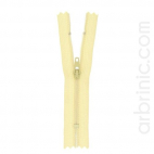 Nylon finished zipper 10cm Eggshell