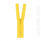 Fermeture fine nylon NS 10cm Jaune Or