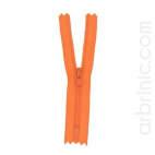 Nylon finished zipper 10cm Orange