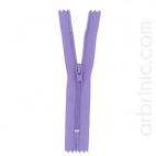 Nylon finished zipper 10cm Light Purple