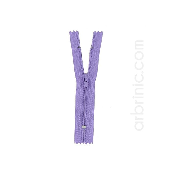 Fermeture fine nylon NS 10cm Parme