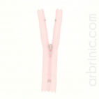 Nylon finished zipper 10cm Light Pink