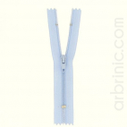 Fermeture fine nylon NS 10cm Bleu Ciel