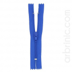 Fermeture fine nylon NS 10cm Bleu Roi