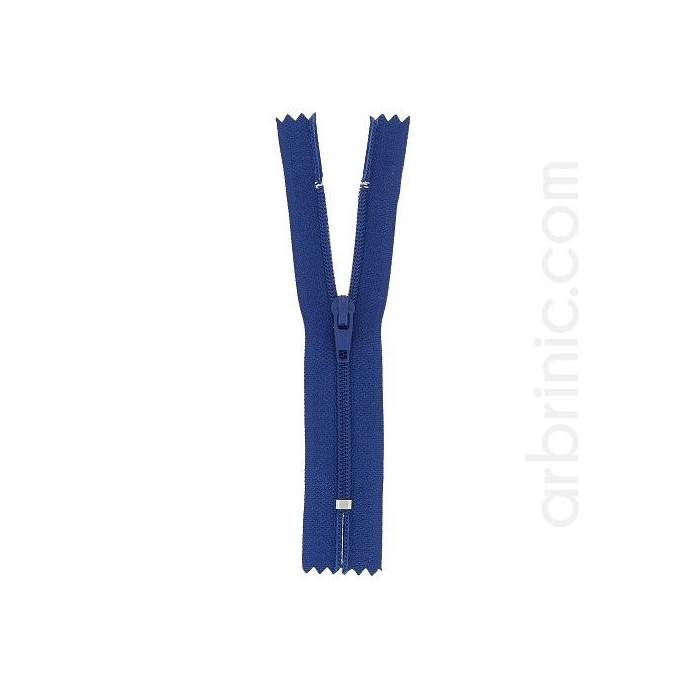 Nylon finished zipper 10cm Navy Blue