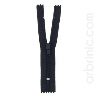 Fermeture fine nylon NS 10cm Bleu Nuit