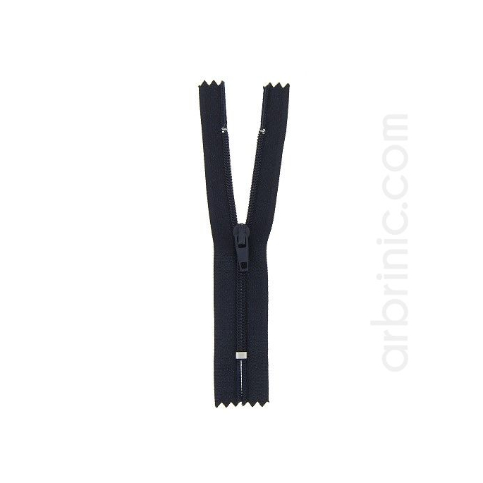 Nylon finished zipper 10cm Night Blue