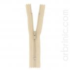 Nylon finished zipper 10cm Light Beige