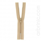 Nylon finished zipper 10cm Beige