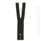 Nylon finished zipper 10cm Dark Brown