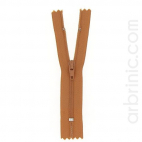 Nylon finished zipper 10cm Copper