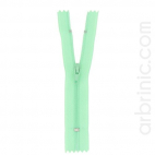 Nylon finished zipper 10cm Celadon Green