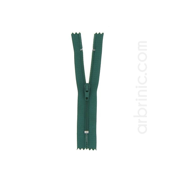 Nylon finished zipper 10cm Bottle Green