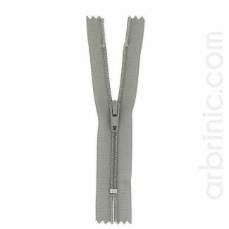 Nylon finished zipper Mouse Grey