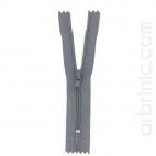 Fermeture fine nylon NS 10cm Gris Béton